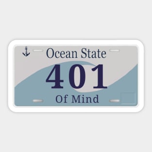 Ocean State of Mind 401 Sticker